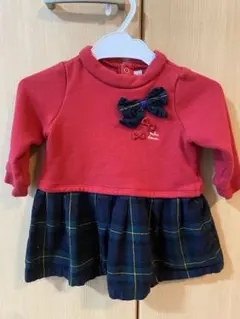 【80cm】ミキハウス　ベビーワンピース