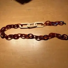 アクリル こげ茶色チェーンメガネホルダー