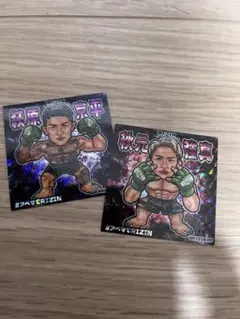 RIZIN ABEMAシール 萩原京平 秋元強真