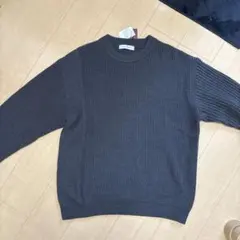 URBAN RESEARCH クレイジーパターンニットチャコール未使用のサムネイル