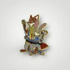 ズートピア ジュディ ニック　ピンバッジ　ピンズ　ブローチ　ディズニー