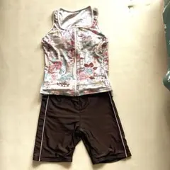 セパレート水着 花柄 ジップアップのサムネイル