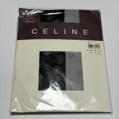 CELINE セリーヌ 柄ストッキング M-L 日本製 ガーリー小花柄入り