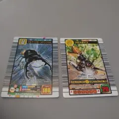 甲虫王者ムシキング ブルマイスターツヤクワガタ　カード 2枚セット