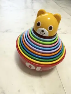 ミキハウス　ラトルコップタワー コップ重ね おもちゃ