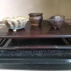 盆栽鉢、焼締め＆変わり鉢の3鉢、盆栽鉢、山野草鉢、ミニ盆栽鉢、植木鉢、小品盆栽鉢のサムネイル