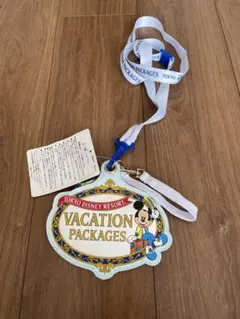 昭和レトロ超レア！タグ付き！！ディズニーリゾートパスポート　チケットホルダー