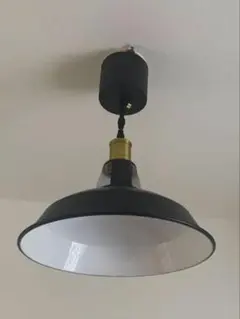 シンプル　黒　ペンダントライト　LED付き