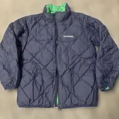 mont-bell ダウンコート ネイビー/グリーン