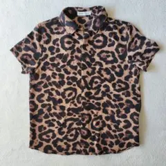 SHEIN ヒョウ柄 半袖シャツ 11-12Y