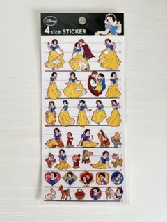 【廃盤品】Disney ディズニープリンセス シール 4サイズステッカー白雪姫