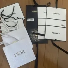 CHANEL・DIOR ショップ袋 4枚セット