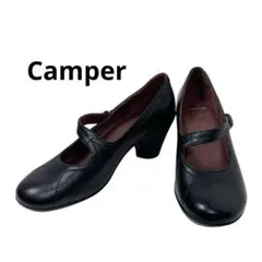 Camper カンペール ストラップシューズ 本革 ブラック　37 パンプス