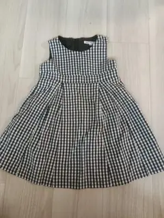 BeBe ギンガムチェック ワンピース 100　美品