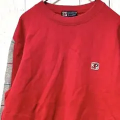 アーノルドパーマー レナウン製スウェット 赤 M サイドライン 刺繍 春服