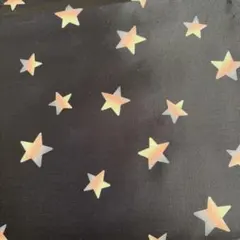 星　スター柄　ネイビー　ポリエステル　エコバッグ