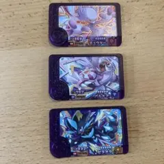 ポケモンメザスタ 3枚セット ミュウツー パルキア ゼラオラ
