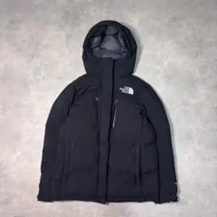 ノースフェイス ダウンジャケット 古着 ハイベント 刺繍 2XL 黒 16542
