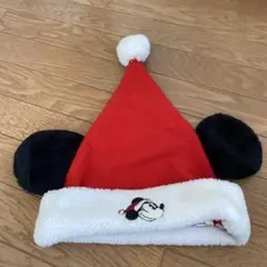 【レトロ品】ミッキー耳付きクリスマス帽子　ディズニークリスマス