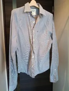 Abercrombie & Fitch アバクロストライプ長袖シャツ