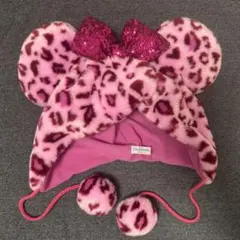 東京ディズニーリゾート ヒョウ柄 ファンキャップ ピンクのサムネイル