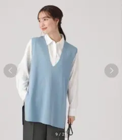 DRESKIP◆【体型カバー】軽くて柔らかいスポンディッシュ チュニックベスト