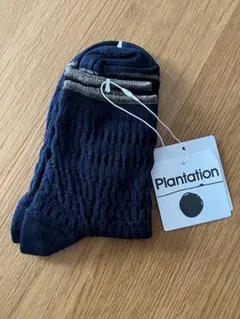 【新品】Plantation プランテーション　ソックス ネイビー　靴下