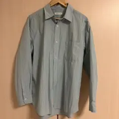 【古着】FREAK'S STORE 水色 ストライプ レギュラーカラーシャツ