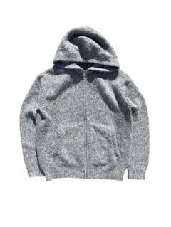 00s オールドユニクロ　ニット フルジップ フーディー