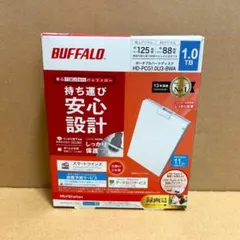 BUFFALO ポータブルハードディスク HD-PCG1.0U3-BWA