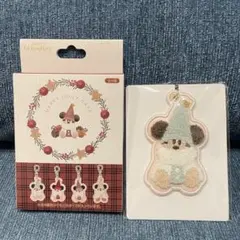 ディズニー クリスマス リルリンリン キーチェーン 水色