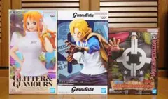 【新品未開封】ワンピース サボ、ナミ、バーソロミュー・クマ フィギュア3点セット