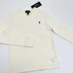 RL ラルフ　子供　トップス　男の子　長袖　ボーイズ　カジュアル　ロンT 白