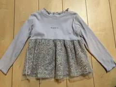 フラワープリント　長袖チュニック110cm