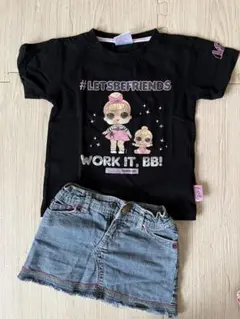 ⭐︎女の子　Tシャツ＆ボトムス　３枚セット 120cm