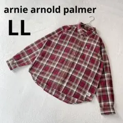 アーニーアーノルドパーマー 大きいサイズ 長袖 シャツ チェック柄 レッド LLのサムネイル