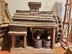 ミニチュア 伝統 藁葺き屋根 古民家 模型 ジオラマ 民芸品 和