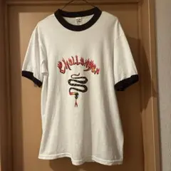 CHALLENGER スネークプリント リンガー　Tシャツ M