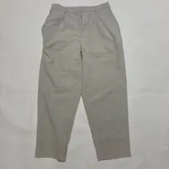 グレー スラックス ウエストゴム付き