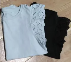 UNIQLO　ユニクロ　袖フリルTシャツ　２枚セット