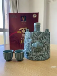中身無し 箱/鬼の入れ物のみ おちょこ2個セット 韓国 百日酒