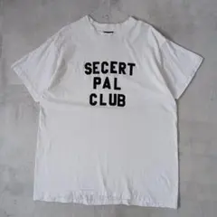 90s USA製　SECERT PAL CLUB　メッセージTシャツ　シングル