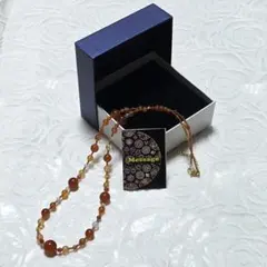 【新品】めのう ガーネット ネックレス 越田雅哉 QVC 天然石