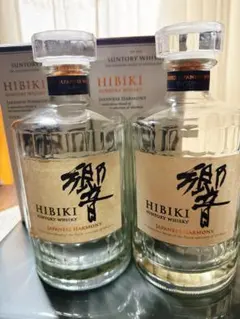 SUNTORY響HIBIKI ウイスキー 100周年記念空瓶 木箱付き - メルカリ