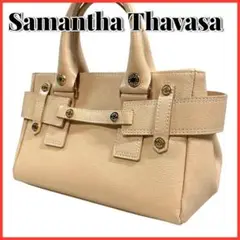 美品 Samantha Thavasa サマンサタバサ ハンドバッグ シボ革
