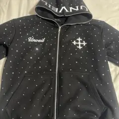 PAIN LOVE painloveライトストーンダブルジップパーカーサイズXS 