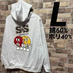 アッシュ パーカー Lサイズ プリントスウェット