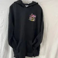 rue21 黒 L キノコ刺繍パーカー