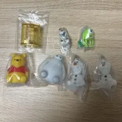 disney ライトマスコット　オラフ　プー　ベイマックス　キーホルダー