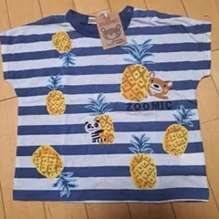 ZOOMIC パイナップル柄 くま　パンダ　Tシャツ 95cmのサムネイル